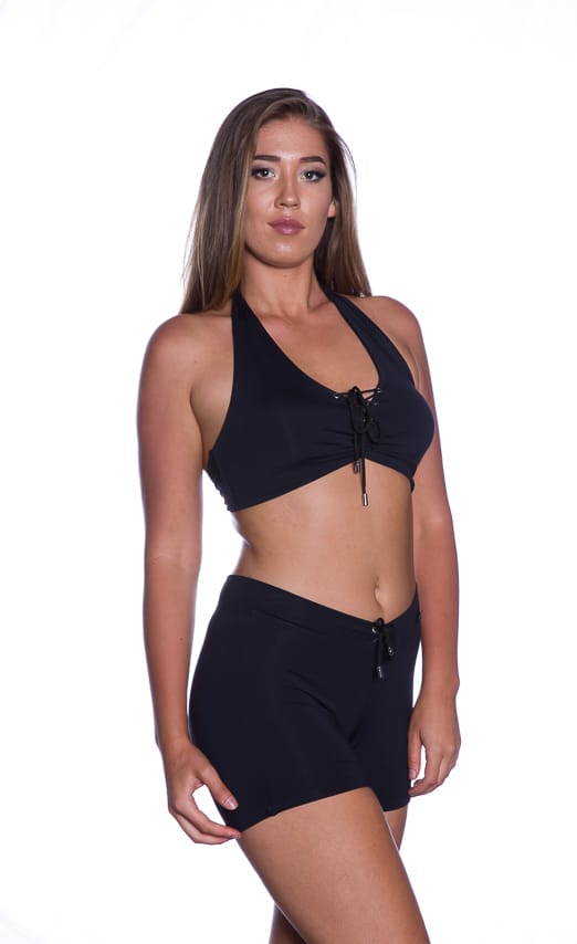 Big bust lace up halter DD plus